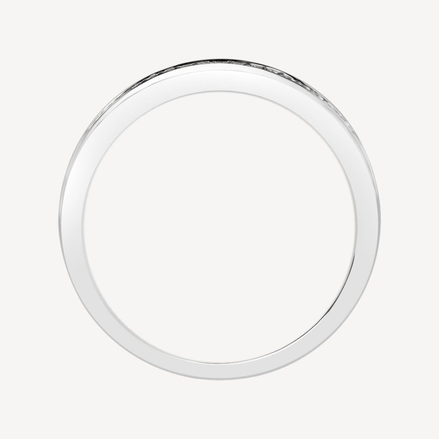 QA Round Simplicity Diamond Ring - white