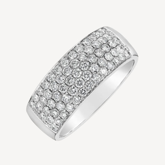 QA Alluring Vice Diamond Ring - white