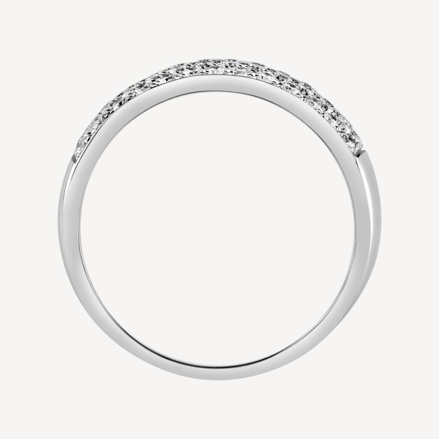 QA Alluring Vice Diamond Ring - white