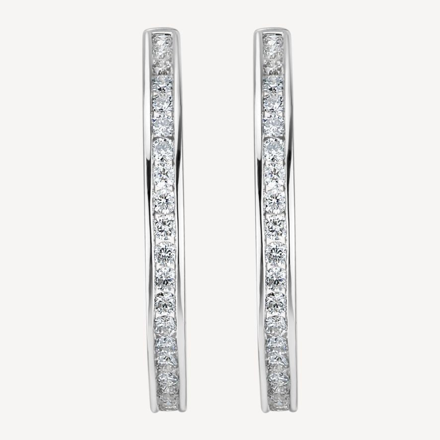 QA Diamond Earrings Celestial Brilliance - white