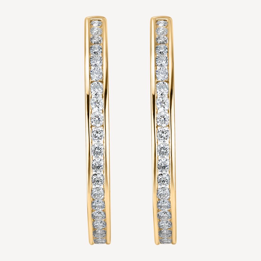 QA Diamond Earrings Celestial Brilliance - yellow