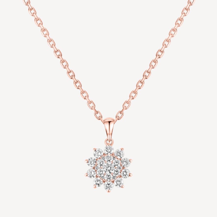 QA Arctic Monarchy Diamond Pendant - rose