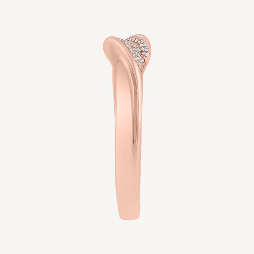 QA Twisted Beauty Diamond Ring - white