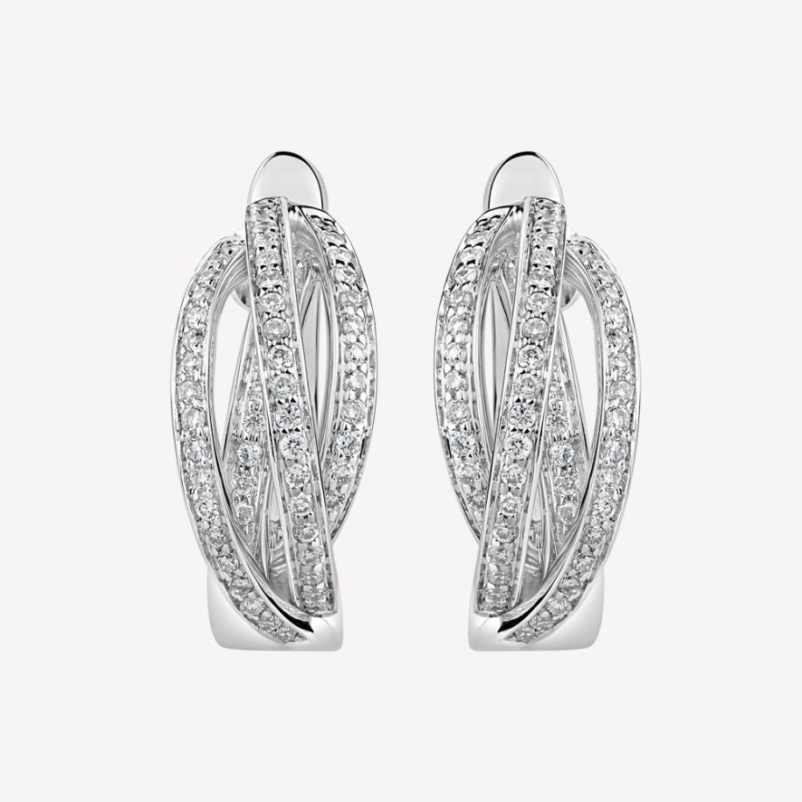 QA Astonishing Ardor Diamond Earrings - white
