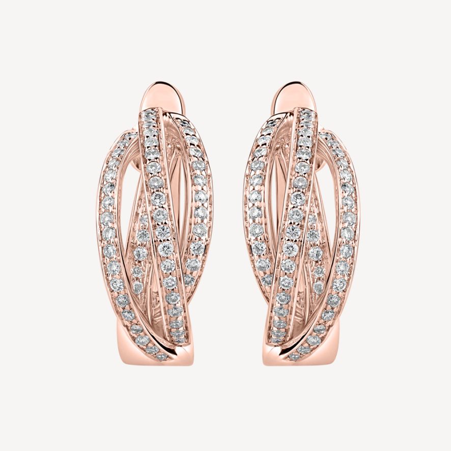 QA Astonishing Ardor Diamond Earrings - rose