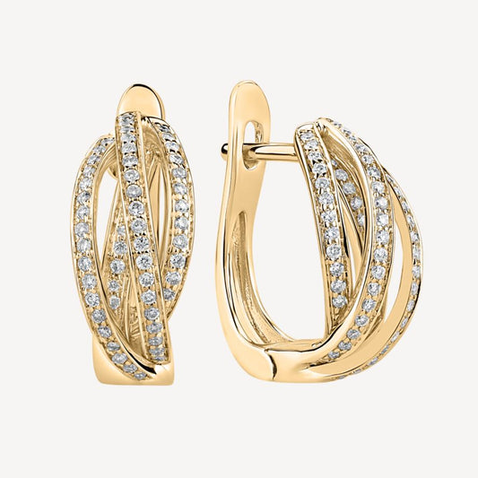 QA Astonishing Ardor Diamond Earrings - yellow
