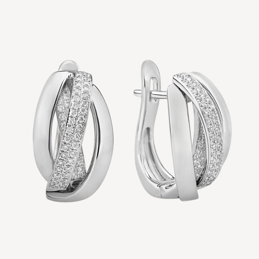 QA Diamond Earrings Alluring Sparkle