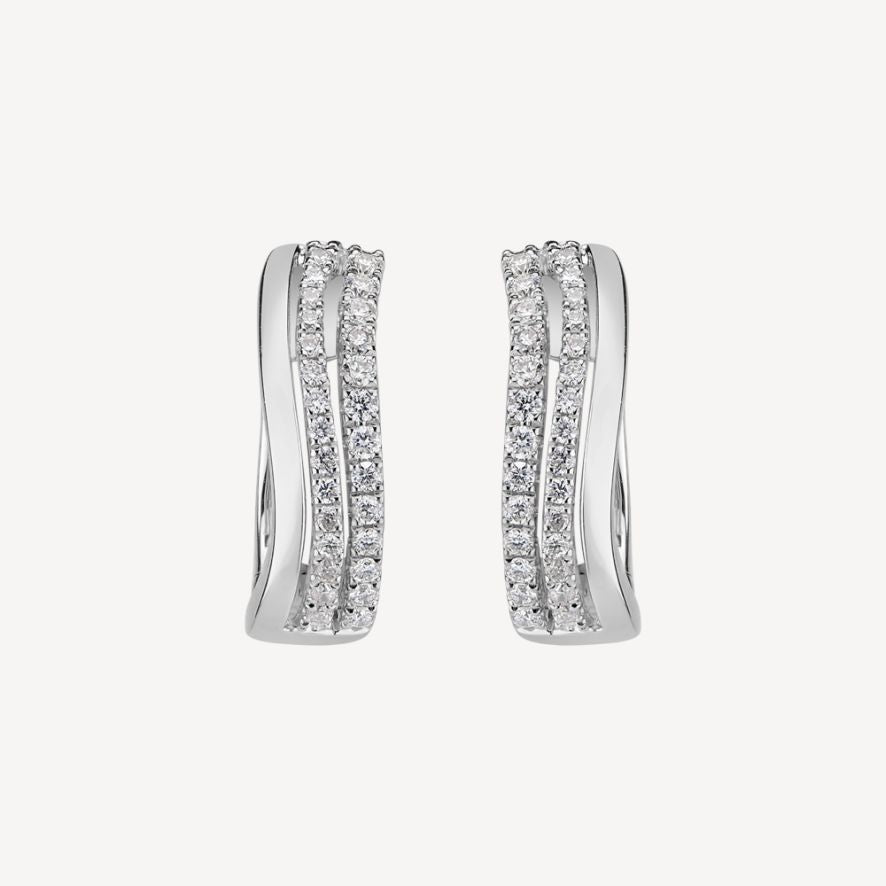 QA Diamond Earrings Sparkling Allure