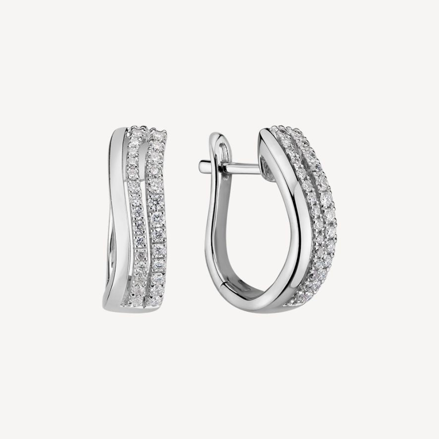 QA Diamond Earrings Sparkling Allure