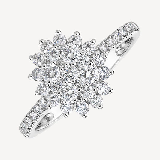 QA Crystal Queen Diamond Ring - white