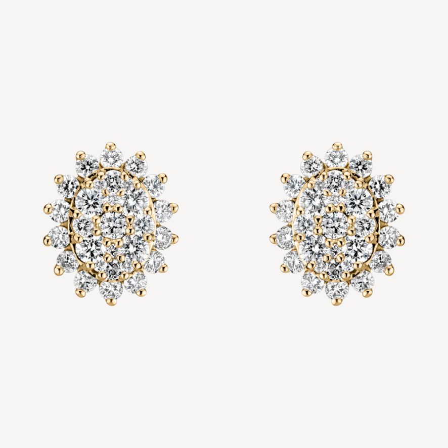QA Diamond Earrings Winter Constellation - yellow
