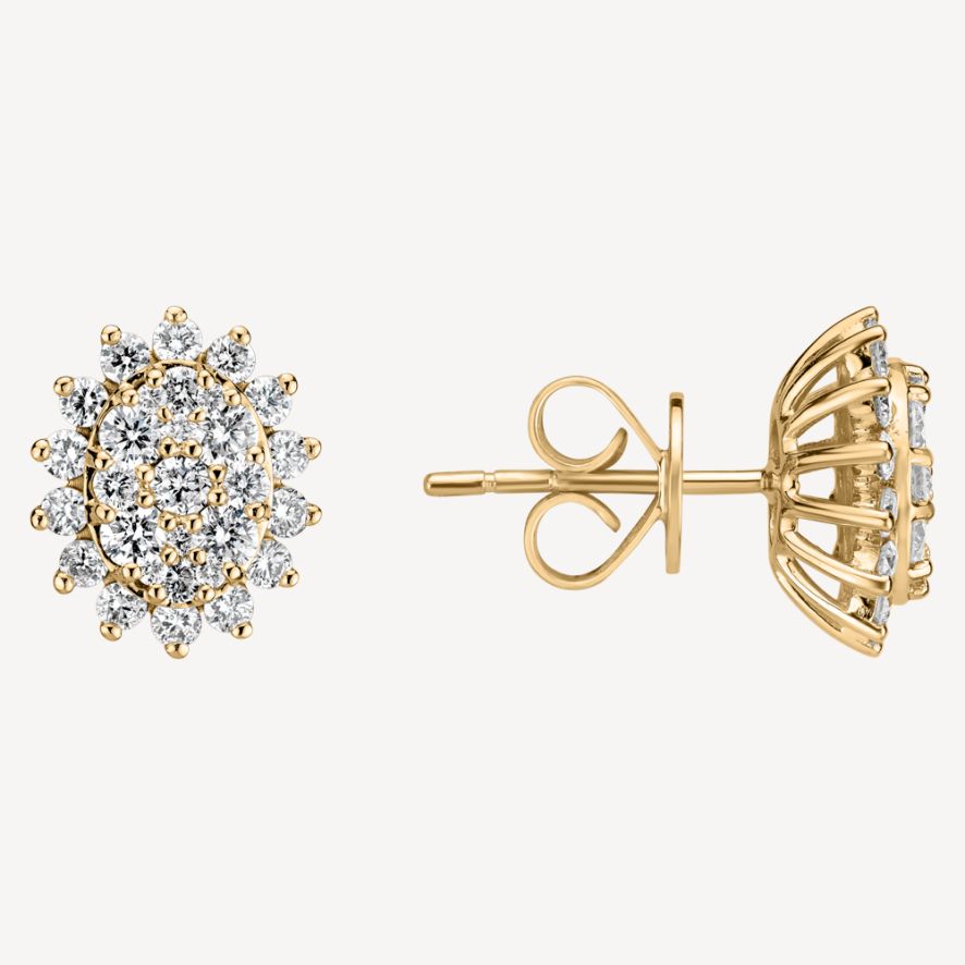 QA Diamond Earrings Winter Constellation - yellow