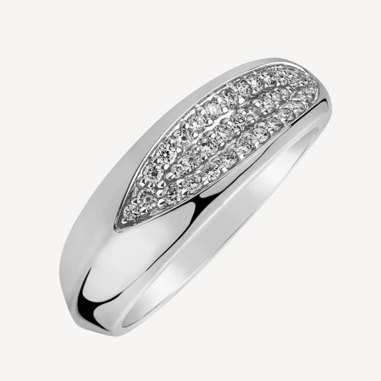 QA Aurora Queen Diamond Ring - white