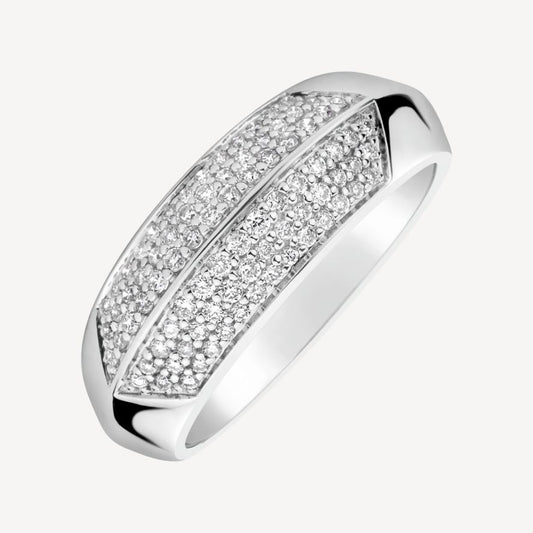 QA Aurora Empress Diamond Ring - white