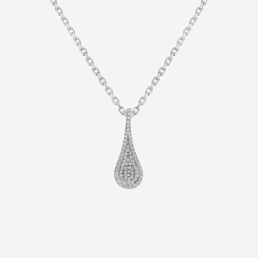 QA Aqua Dewlet Diamond Pendant