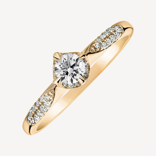 QA Diamond Ring Noble Glance - yellow
