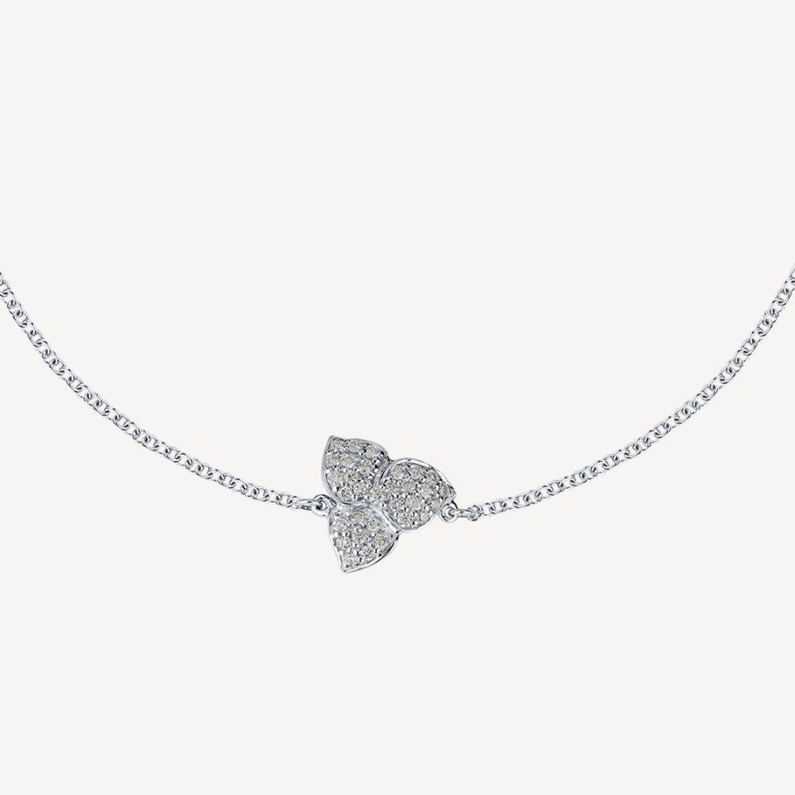 QA Arctic Flowers Diamond Bracelet - white