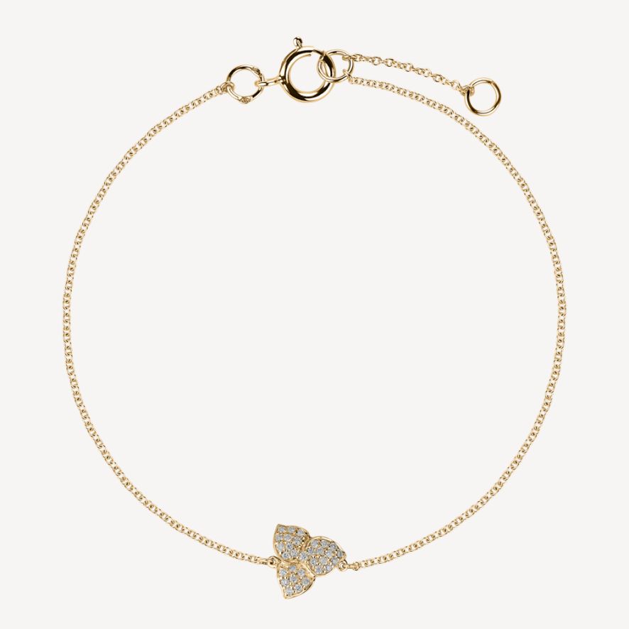 QA Arctic Flowers Diamond Bracelet - yellow