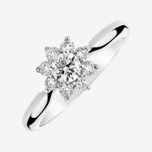 QA Subzero Sky Diamond Ring - white