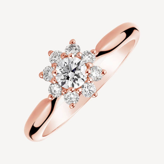 QA Subzero Sky Diamond Ring - rose