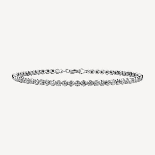 QA Bracelet with Diamonds Precious Essence - white