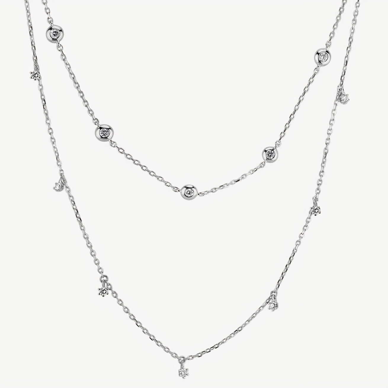 QA Heart of Iris Diamond Necklace