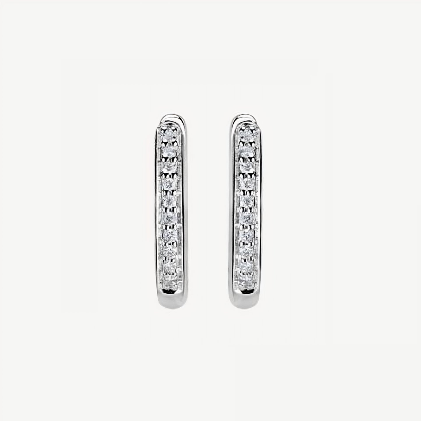 QA Seductive Allure Diamond Earrings - white