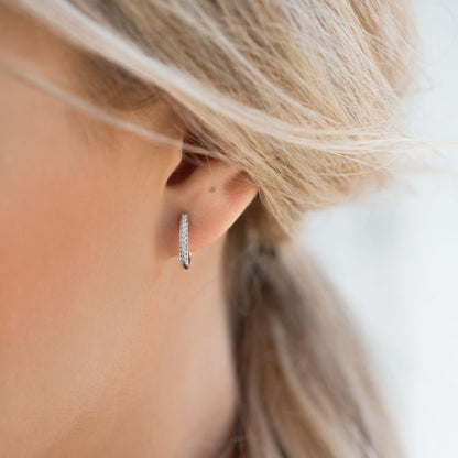 QA Seductive Allure Diamond Earrings - white