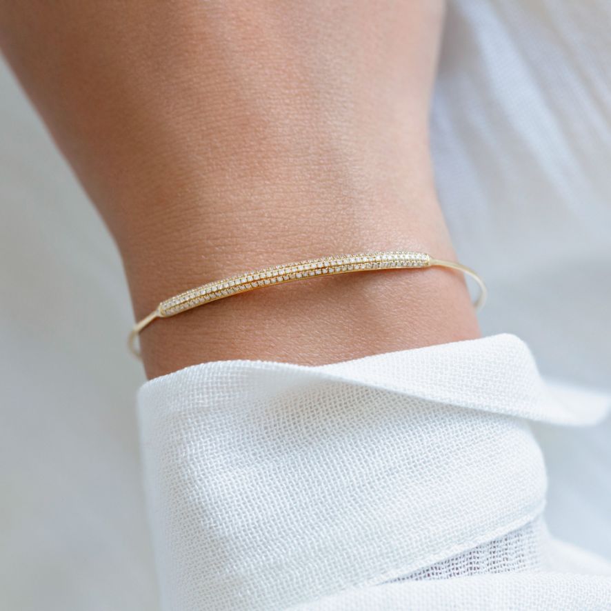 QA Eternal Thread Diamond Bracelet - rose