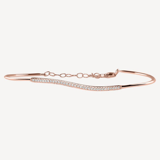 QA Diamond Bracelet Bent Excellence - rose