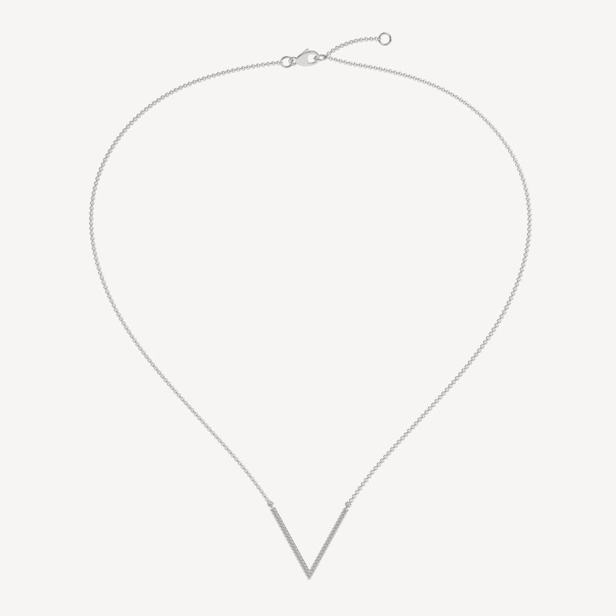QA Alluring Vice Diamond Necklace - white