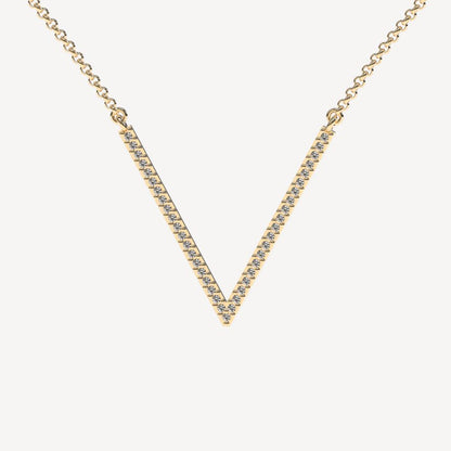 QA Alluring Vice Diamond Necklace - yellow