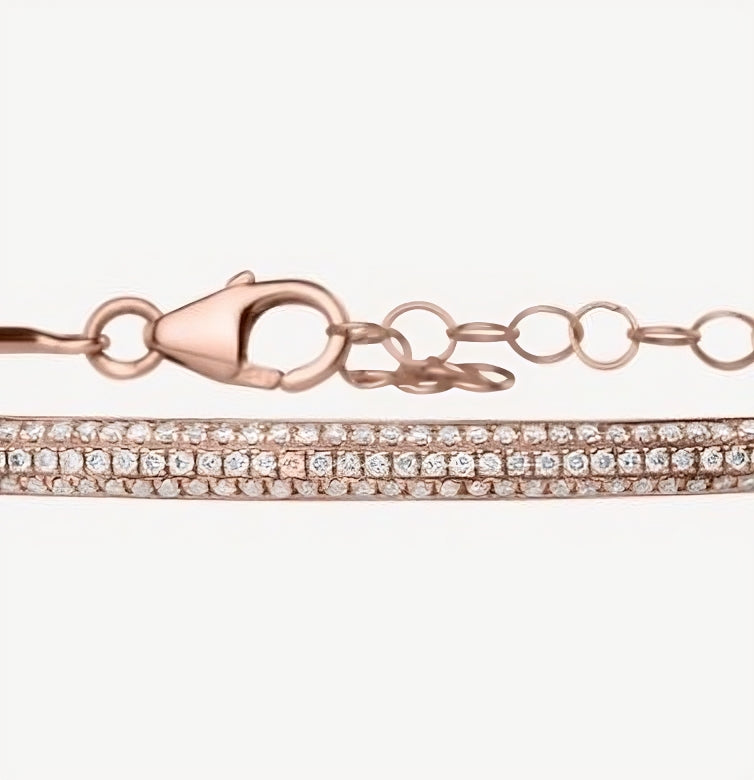 QA Eternal Thread Diamond Bracelet - rose