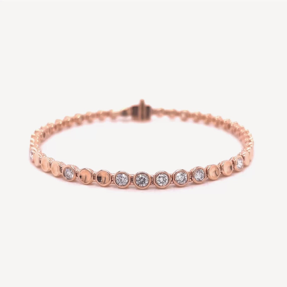 QA Peaceful Nightfall Diamond Bracelet - rose