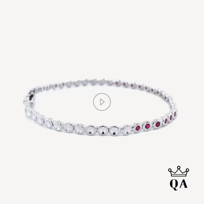 QA Frozen Flame Ruby Bracelet