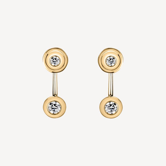 QA Diamond Duplex Glamour Earrings