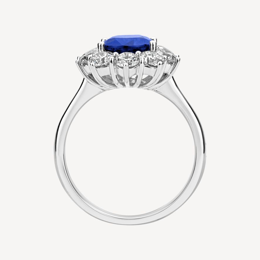 QA Heaven's Glare Ring with Diamonds and Tanzanites