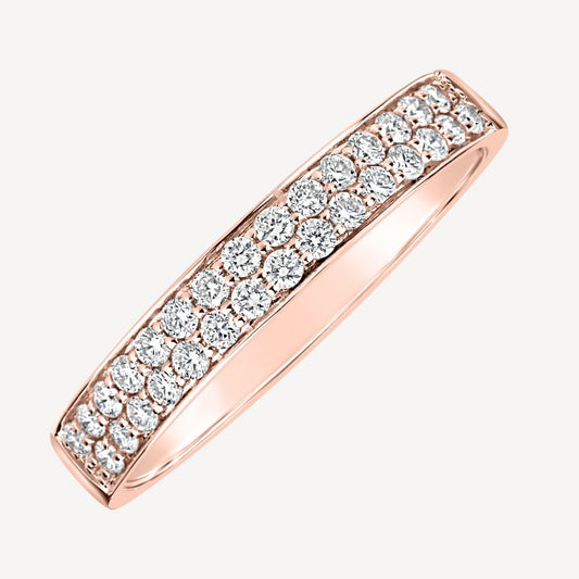 QA Round Simplicity Diamond Ring - rose