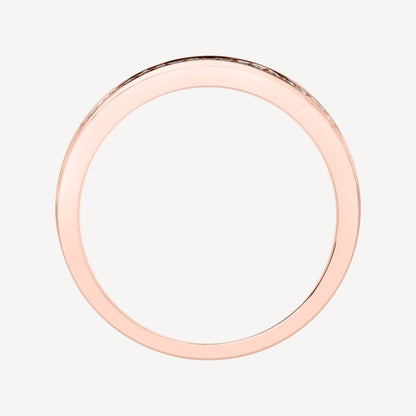 QA Round Simplicity Diamond Ring - rose