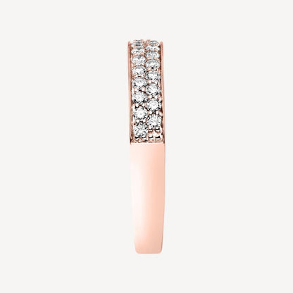 QA Round Simplicity Diamond Ring - rose