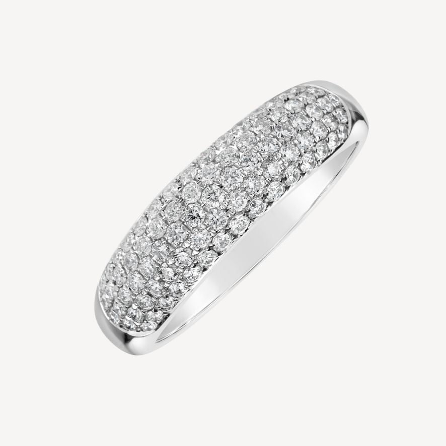 QA Shimmering Inferno Diamond Ring - white