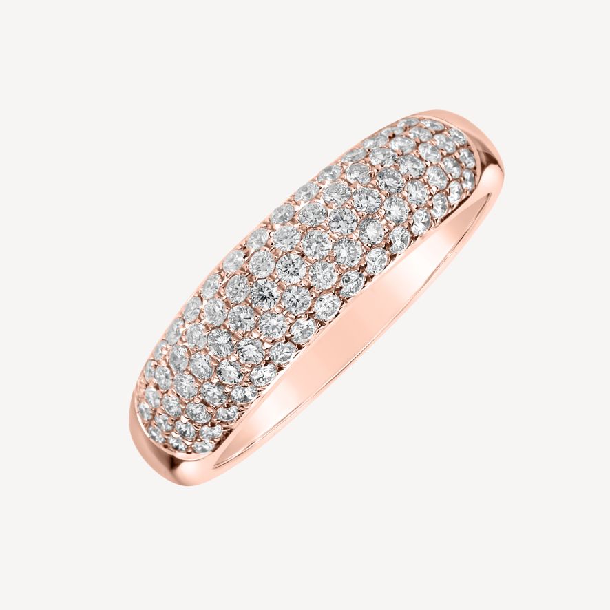 QA Shimmering Inferno Diamond Ring - rose