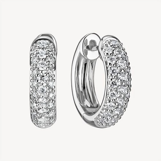 QA Diamond Earrings Gleaming Dots