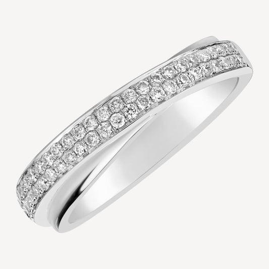 QA Luminous Lacing Diamond Ring