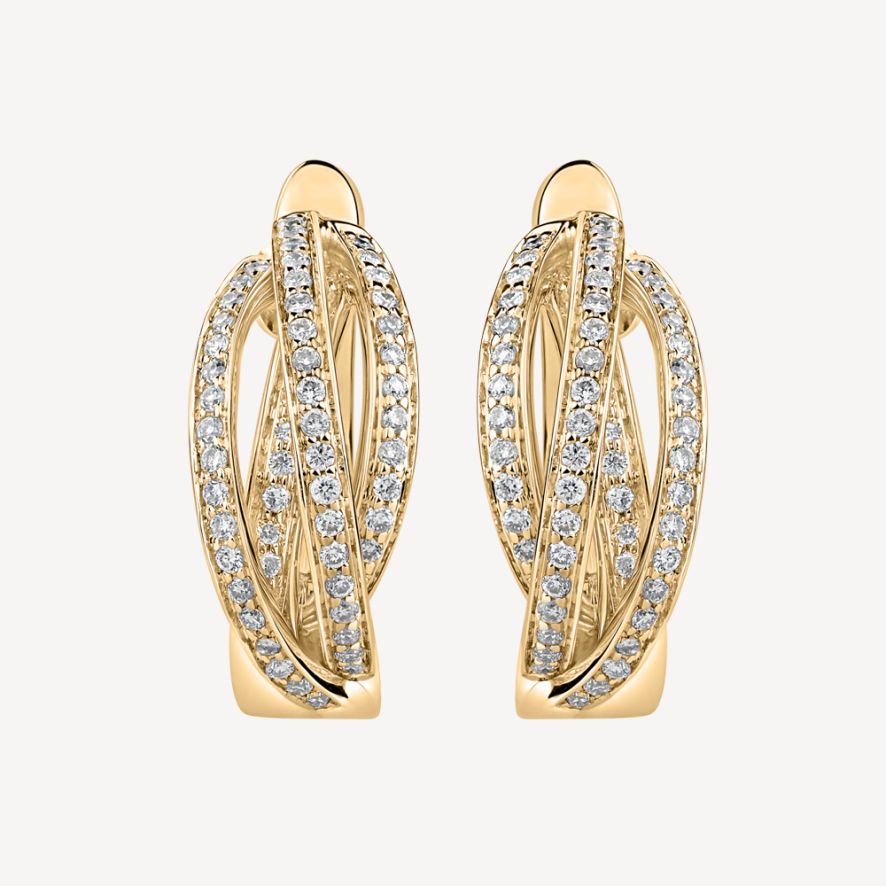 QA Astonishing Ardor Diamond Earrings - yellow