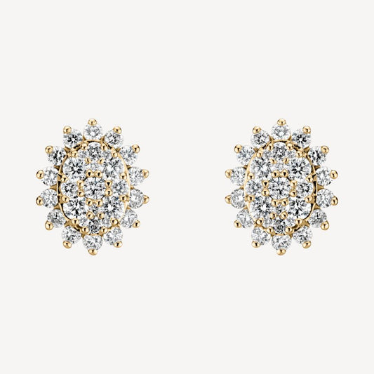 QA Diamond Earrings Winter Constellation - yellow