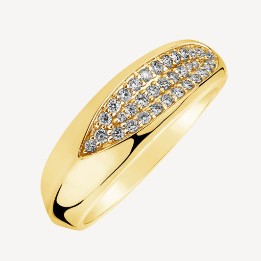QA Aurora Queen Diamond Ring - yellow