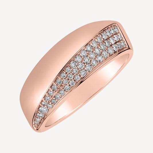 QA Diamond Ring Enchanting Stripes - rose