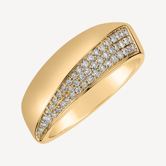 QA Diamond Ring Enchanting Stripes - yellow