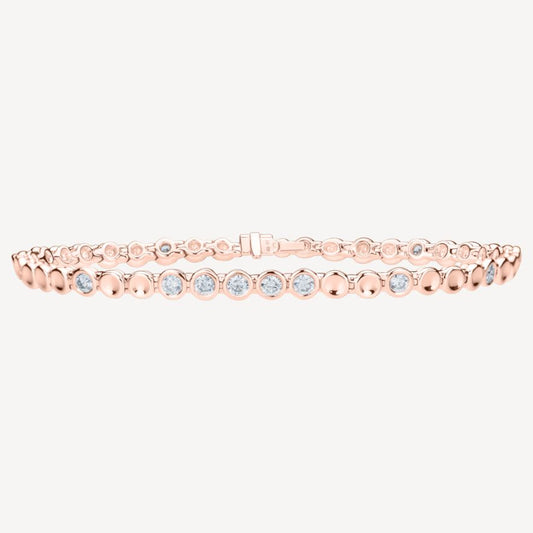 QA Peaceful Nightfall Diamond Bracelet - rose